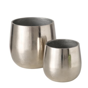 FLAIRE SILVER PLANTER- SMALL