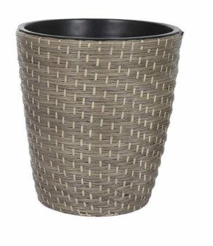 WOVEN RATTAN PLANTER- LARGE