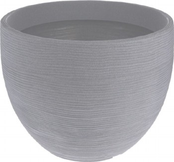 RIBBED PLANTER-GREY