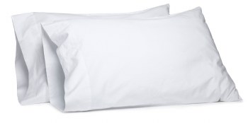 WHITE PILLOW CASE 180TC-KING-SET OF 2