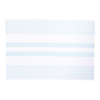 FOUNTAIN BLUE & WHITE PLACEMAT