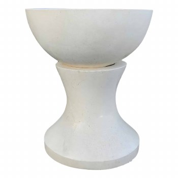 TERRAZZO PEDESTAL POT-ROUND