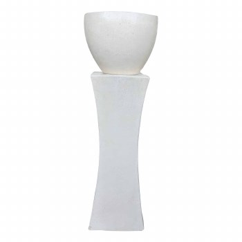 TERRAZZO PEDESTAL POT-TALL