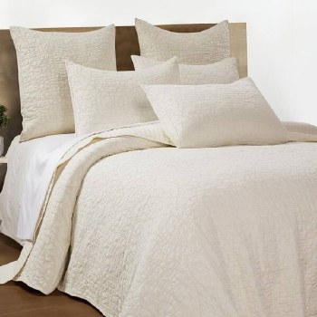 BECKETT CREAM QUILT SET-FULL/QUEEN