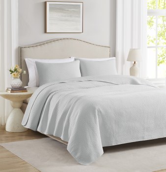 CAYLA SILVER QUILT SET-KING