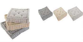 BOX STRIPE SEATPAD 22" x 22"