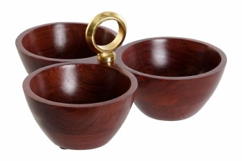 ACACIA SALAD BOWL-SET/3