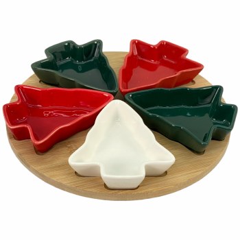 TREE SERVE SET S/6