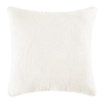 SHELL MATELASSE WHITE SHAM - KING