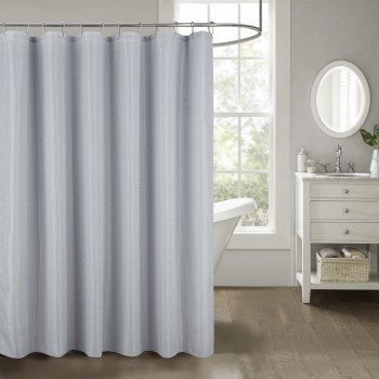 BENTO SHOWER CURTAIN-SILVER