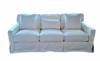 PEYTON SLIPCOVER SLEEPER SOFA-WHITE