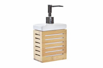 BAMBOO SOAP PUMP-WHITE