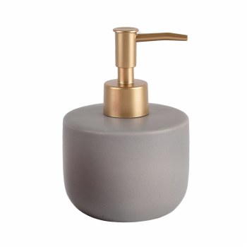 ROUND SOAP PUMP -GREY