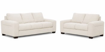 ZODIAC 2 PIECE IVORY SOFA SET