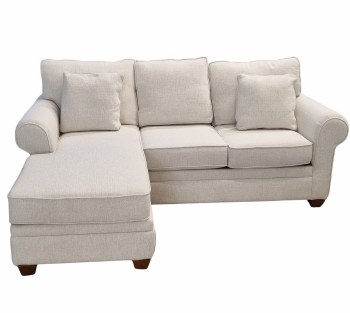 SUGAR IVORY SOFA WITH REVERSIBLE CHAISE