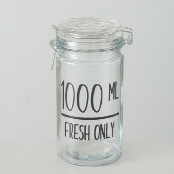 STORAGE JAR -CLEAR