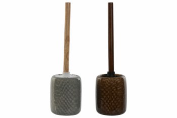 TOILET BRUSH W/STONEWARE  HOLDER