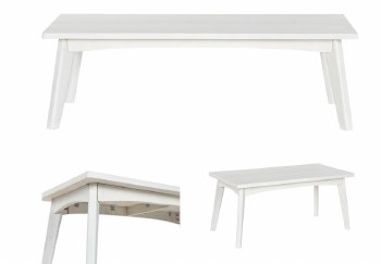 MANGO WOOD COFFEE TABLE-WHITE