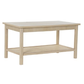 COFFEE TABLE WOODEN  W/LEDGE