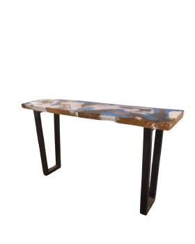 DANA RESIN BLUE CONSOLE TABLE