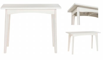 MANGO WOOD WHITE CONSOLE TABLE