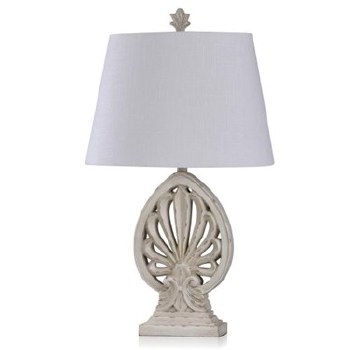 BROOCH DESIGN TABLE LAMP-IVORY