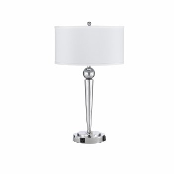 CHROME BASE TABLE LAMP-SMALL