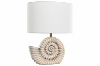 RESIN CONCH TABLE LAMP