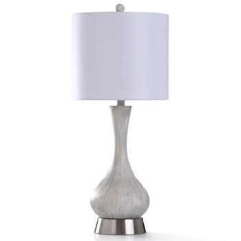 CRYSTAL TABLE LAMP-CREAM