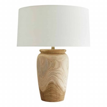 TEAK TABLE LAMP-LARGE