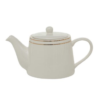 ADENA TEAPOT-WHITE