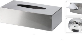 TISSUE BOX HOLDER-STAINLESS STEEL