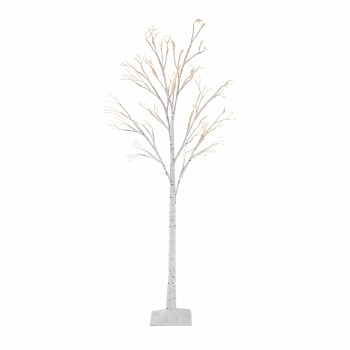 TREE W/LIGHTS-WHITE