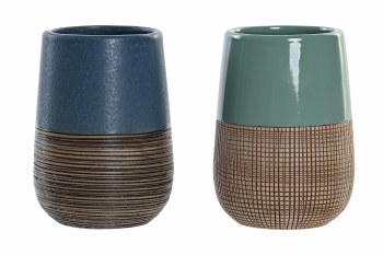 STONEWARE TUMBLER