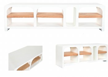 MANGO WOOD WHITE TV UNIT