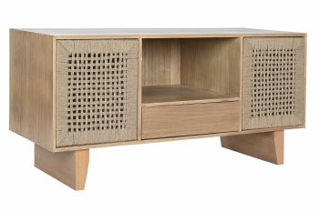 PINE  & JUTE TV CABINET