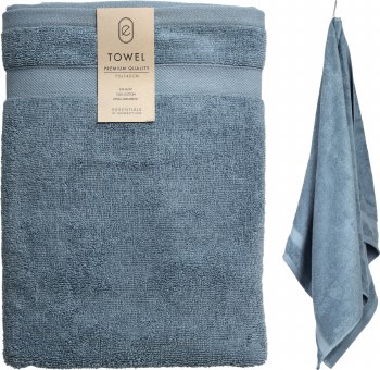 BLUE BATH TOWEL-LARGE