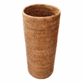 RATTAN UMBRELLA STAND-BROWN