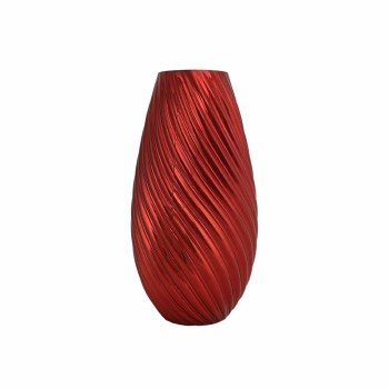 RED SWIRL VASE