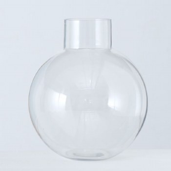 RONDO CLEAR GLASS VASE