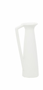 WHITE VASE W/HANDLE-MEDIUM