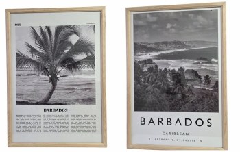 BARBADOS BALCK & WHITE PRINT