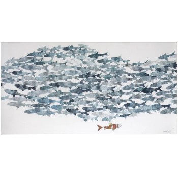 NORMAN WYATT SCHOOL FO FISH WALL ART