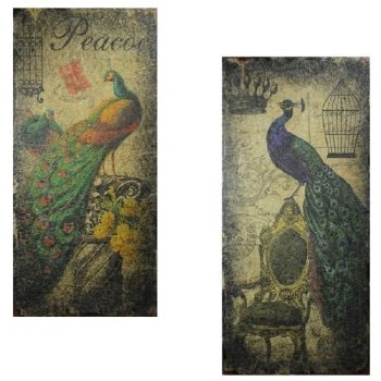 PEACOCK WALL ART