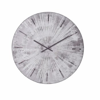 GREY STAR WALL CLOCK