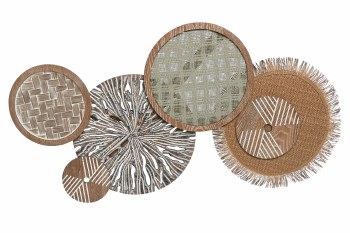 CIRCLES NATURAL WALL DECOR- SMALL