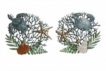 SEA LIFE METAL WALL DECOR