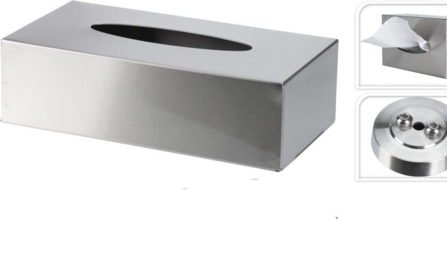 TISSUE BOX HOLDER-STAINLESS STEEL