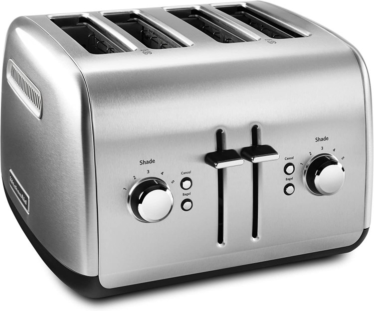 TOASTER -4 SLICE- CONTOUR SILVER