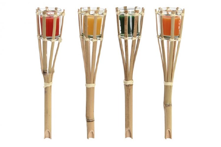 WAX CANDLE BAMBOO TORCH